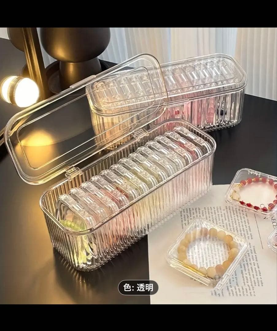 超値引ネイリスト向?ネイルチップ/手作アクセ収納ケース小10x9＋ロング11新品