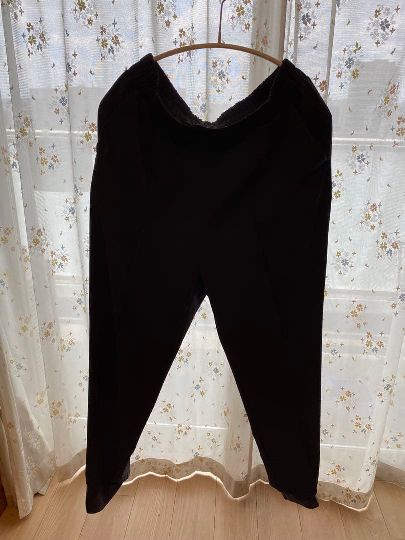 ソージュ　 SOÉJU ヴィンテージサテンパンツ　チャコールL