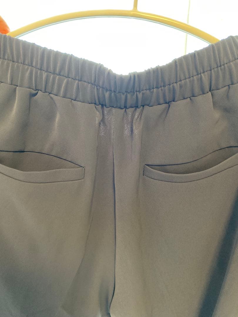 ソージュ　 SOÉJU ヴィンテージサテンパンツ　チャコールL