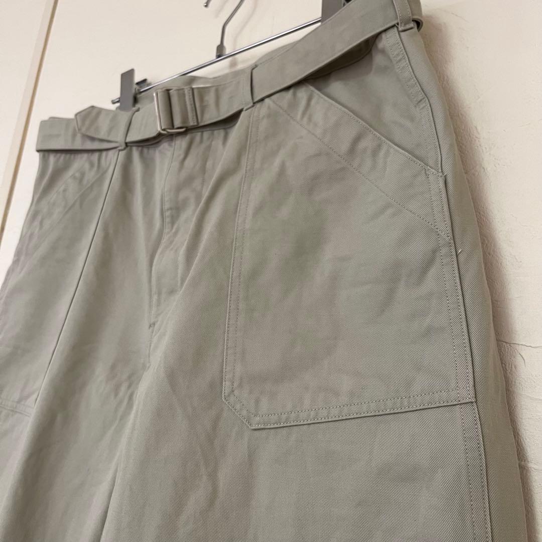 パンツ AURALEE HEAVY CHINO CLOTH BELTED PANTS