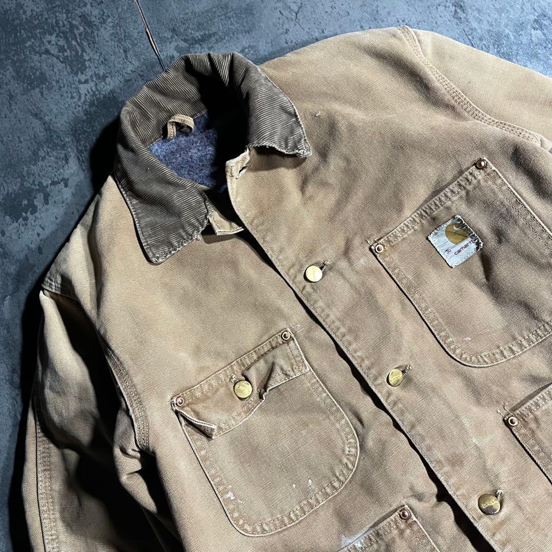 60s vintage Carhartt USA製 チョアコート ブラウン 36