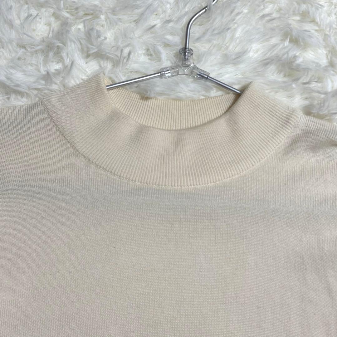 JOHN SMEDLEY メリノウール モックネックニット Mサイズ アイボリー
