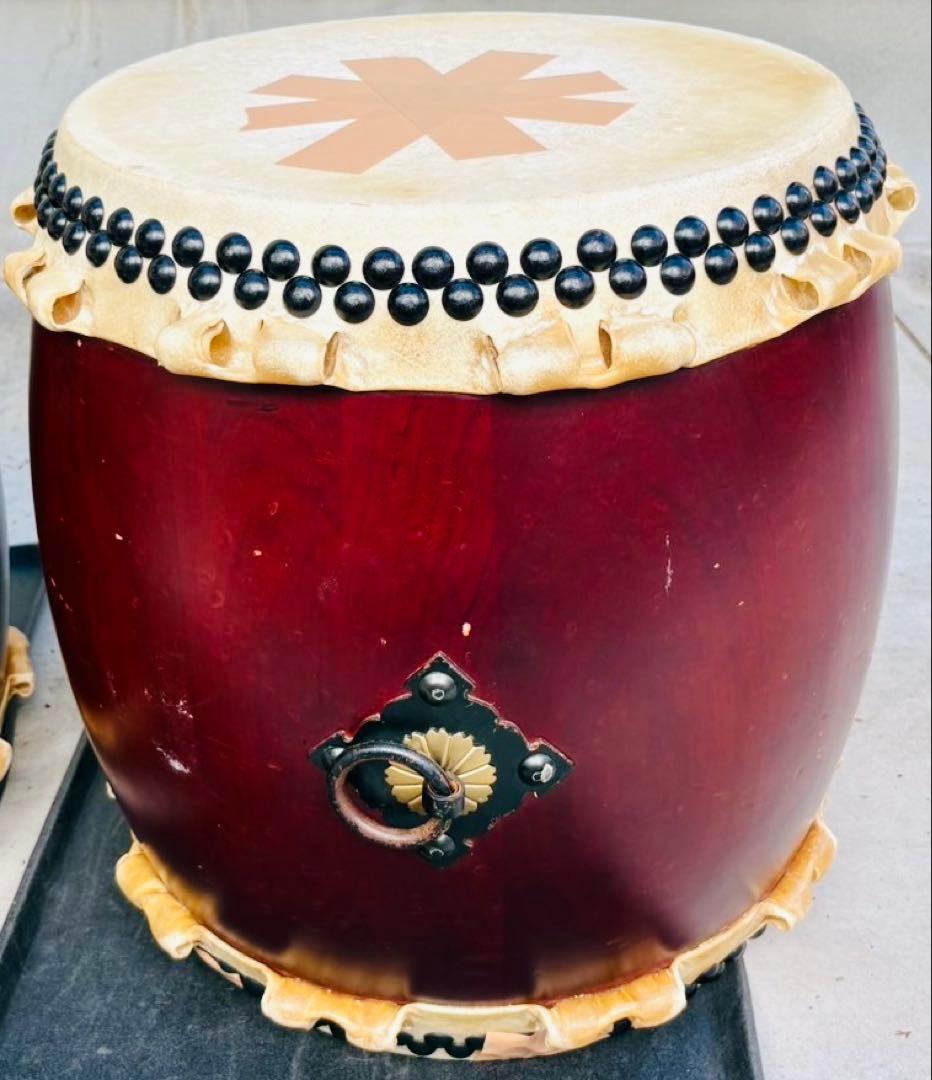 和太鼓 長胴 直径約45cm （約 1.5 尺） 練習用として十分使用可です!