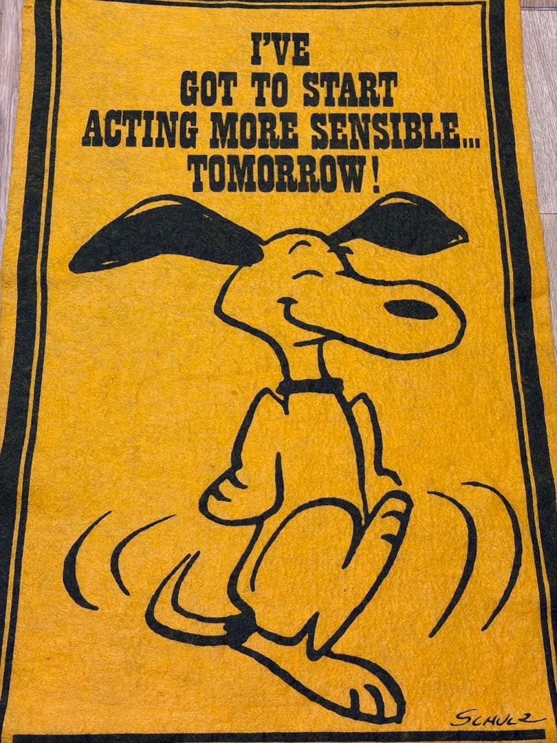 60s スヌーピー ヴィンテージ ペナント タペストリー