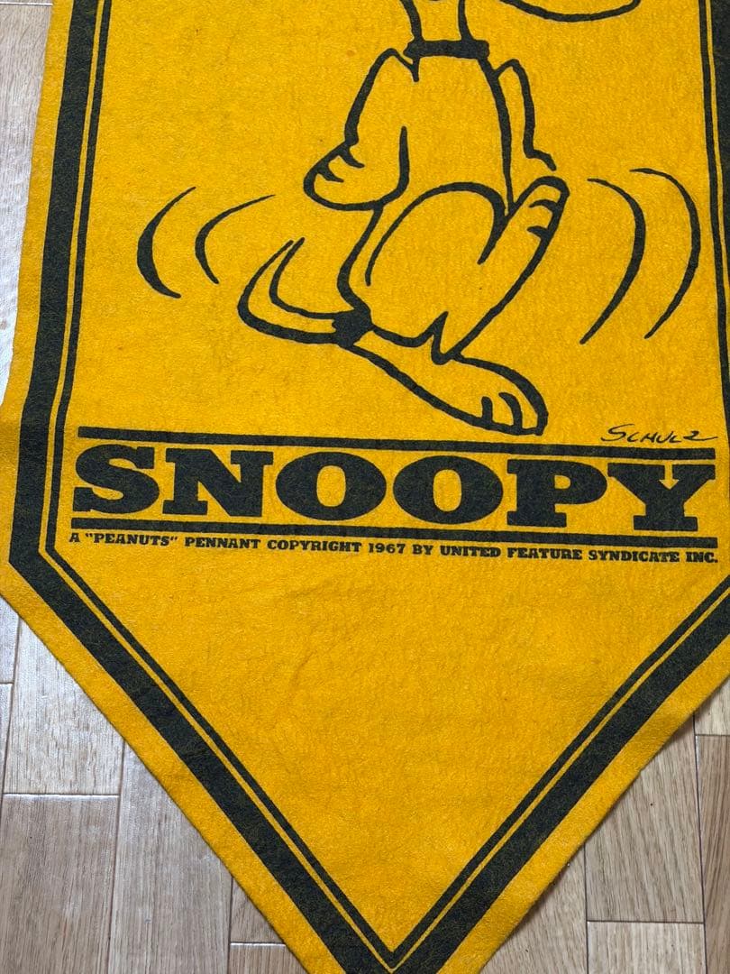 60s スヌーピー ヴィンテージ ペナント タペストリー