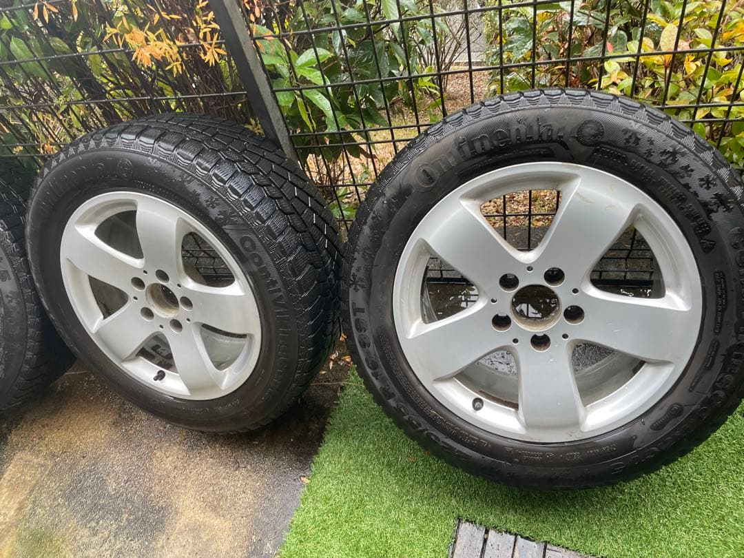 値下げ！スタッドレス⛄️ 225/55R16　ベンツw211純正　ホイールセット