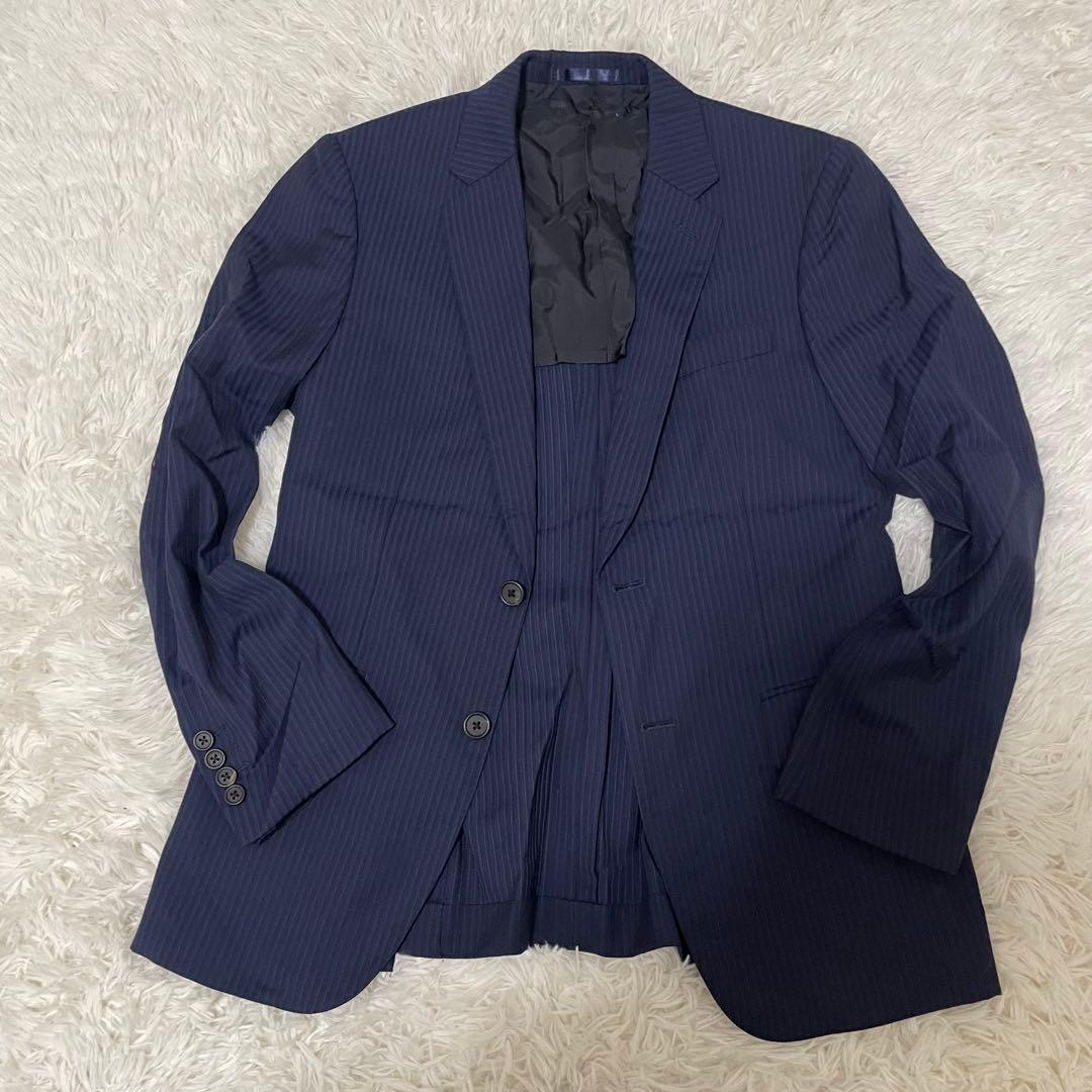 ポールスミス Paul smith スリーピース スーツ ブルー ストライプ