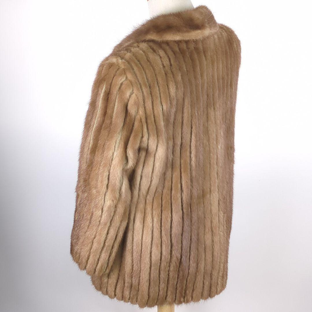SAGA MINK サガミンク 金サガ 毛皮 ベージュ 毛皮コート 高級品 美品