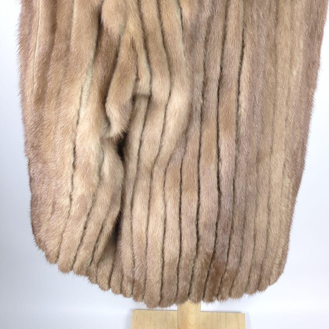 SAGA MINK サガミンク 金サガ 毛皮 ベージュ 毛皮コート 高級品 美品