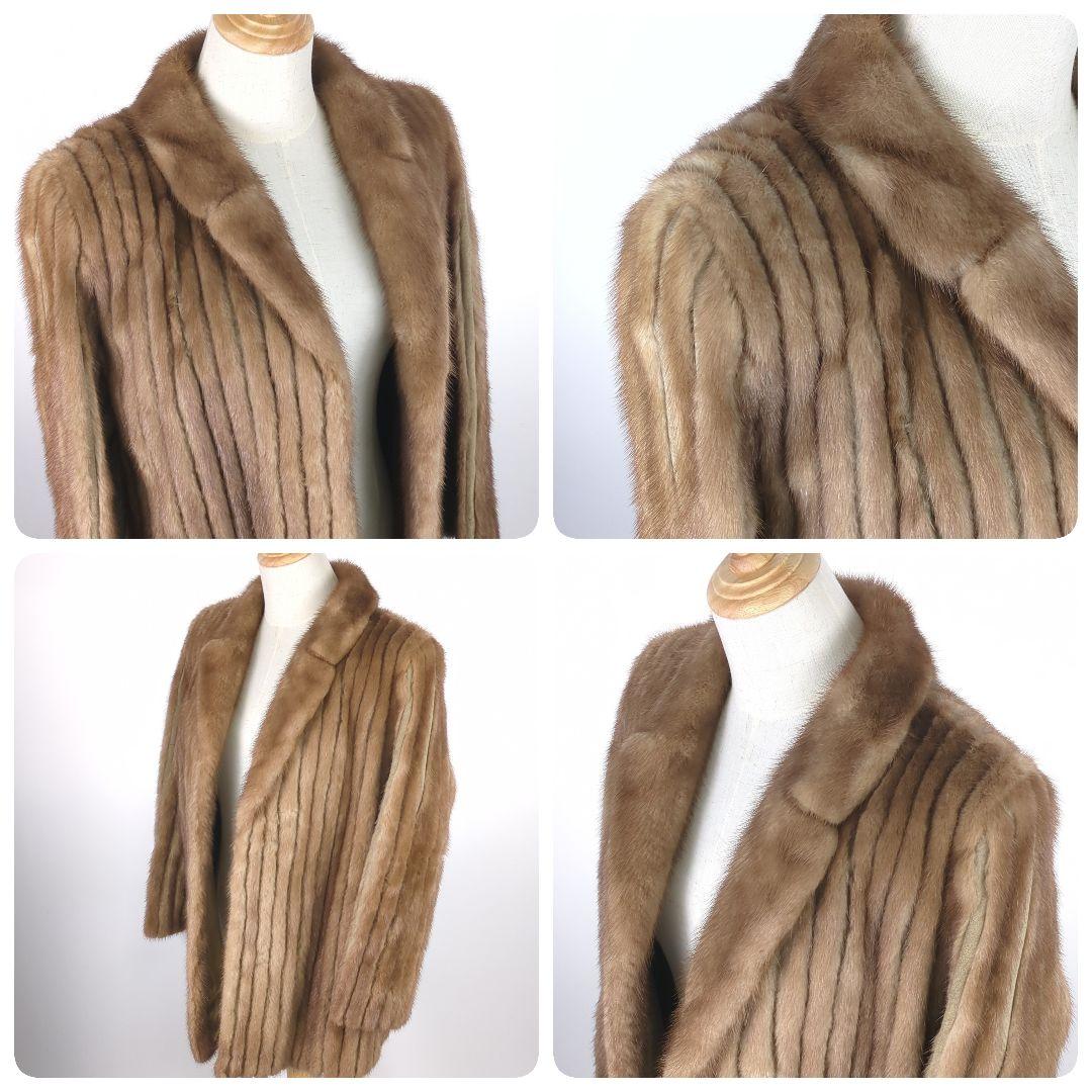SAGA MINK サガミンク 金サガ 毛皮 ベージュ 毛皮コート 高級品 美品
