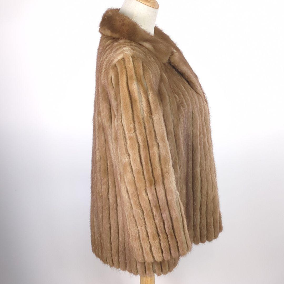SAGA MINK サガミンク 金サガ 毛皮 ベージュ 毛皮コート 高級品 美品