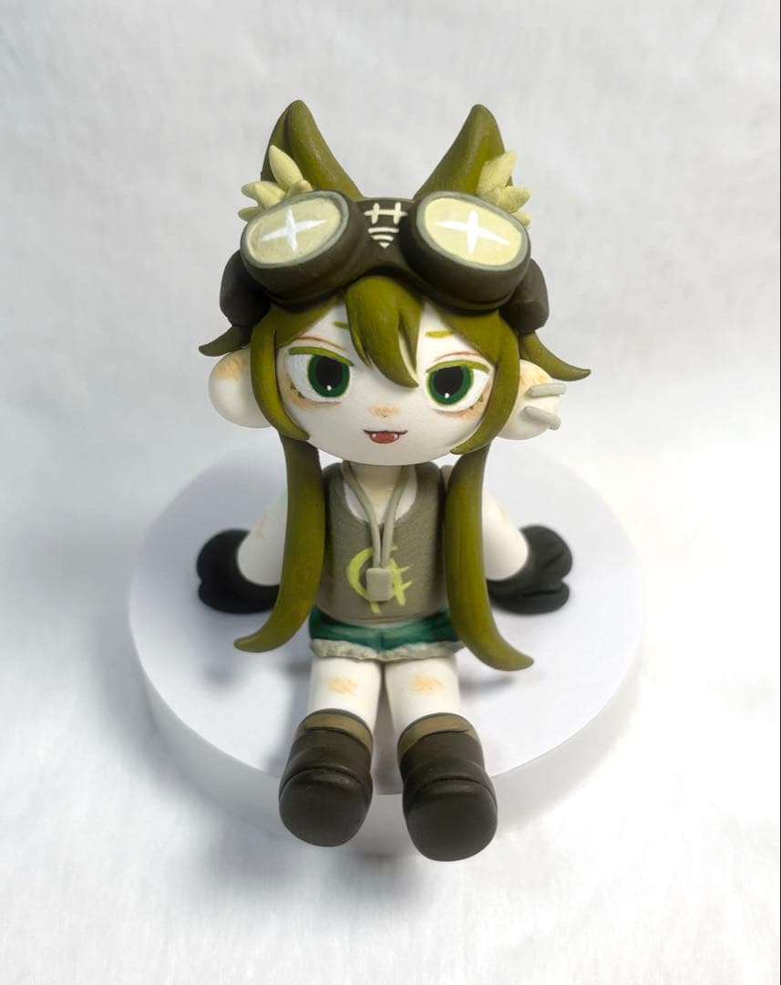 粘土フィギュア　ハンドメイド　スチームパンク　人形