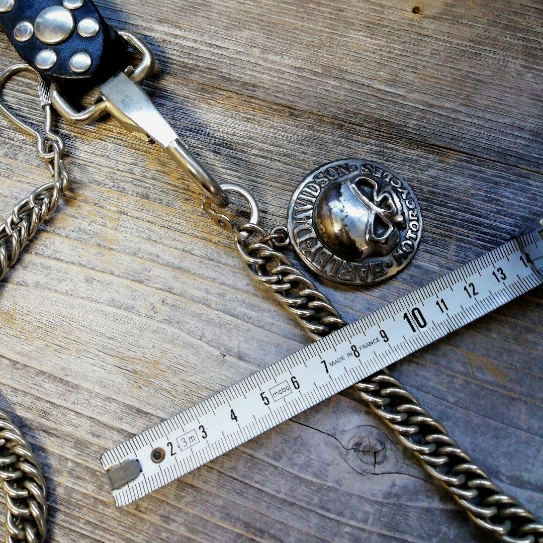 ビンテージ　ハーレー　ウォレットチェーン　財布　スタッズ　アメリカ製