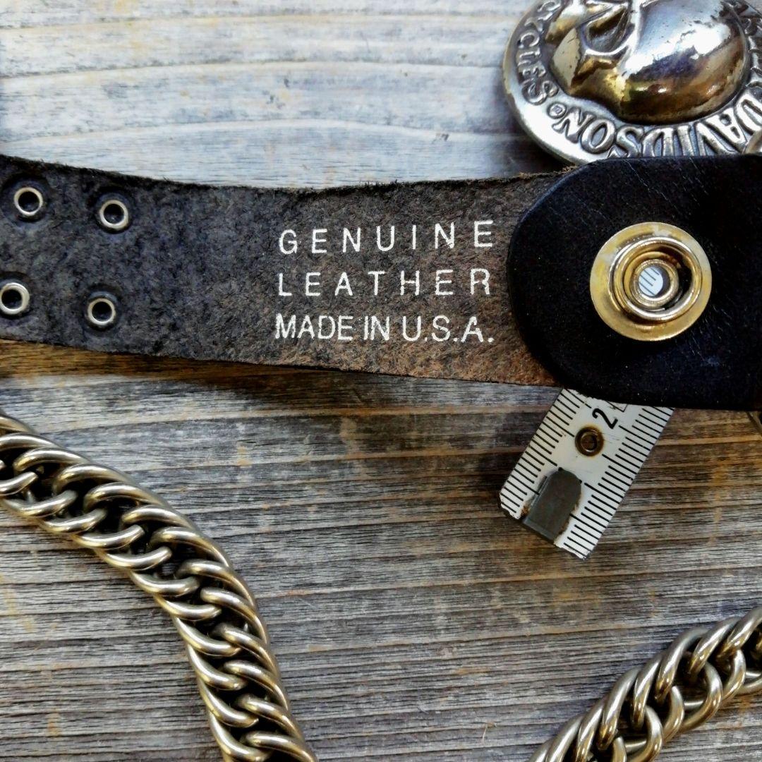 ビンテージ　ハーレー　ウォレットチェーン　財布　スタッズ　アメリカ製