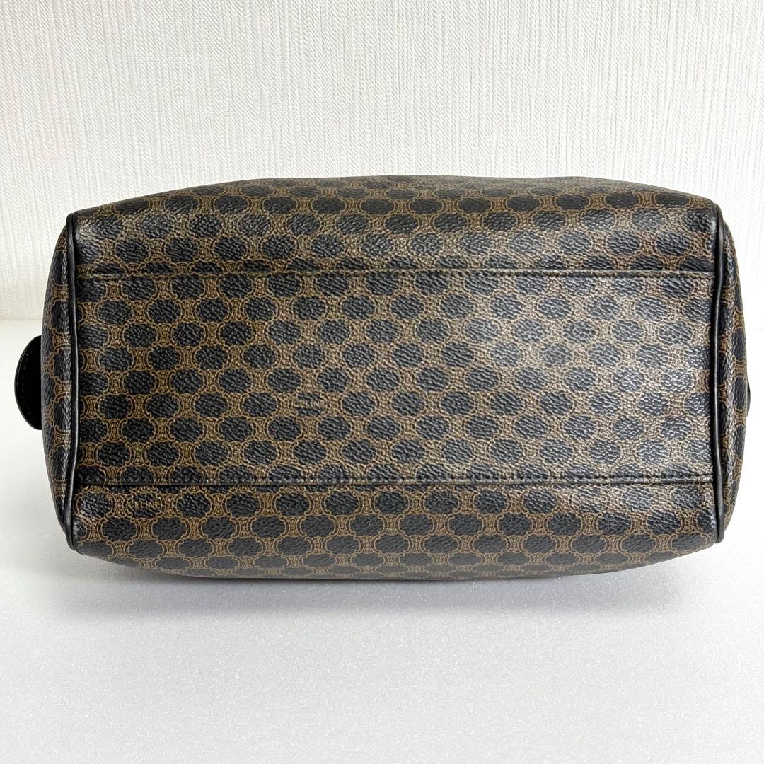 CELINE ヴィンテージ ミニボストンバッグ マカダム柄 ブラック 114