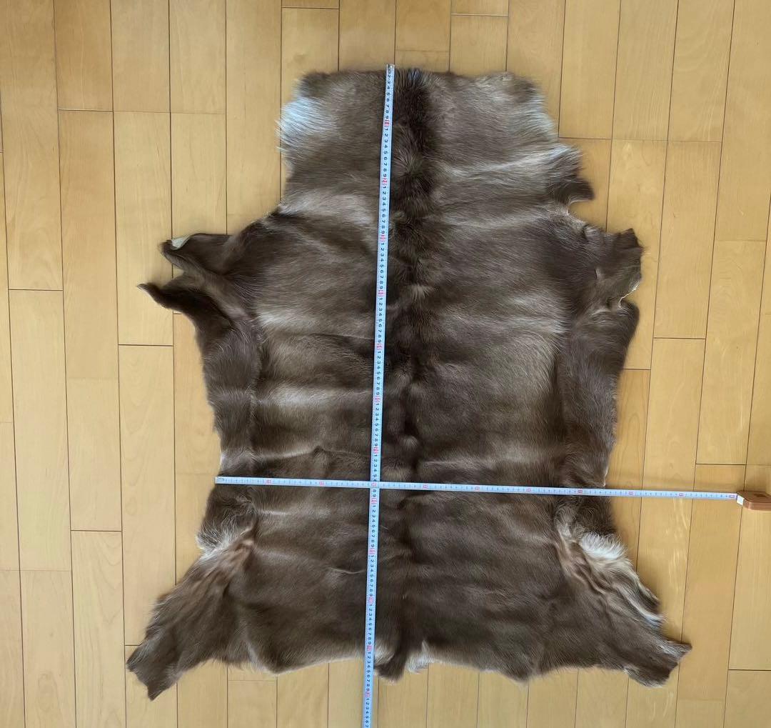 トナカイ毛皮　敷物　北欧　インテリア