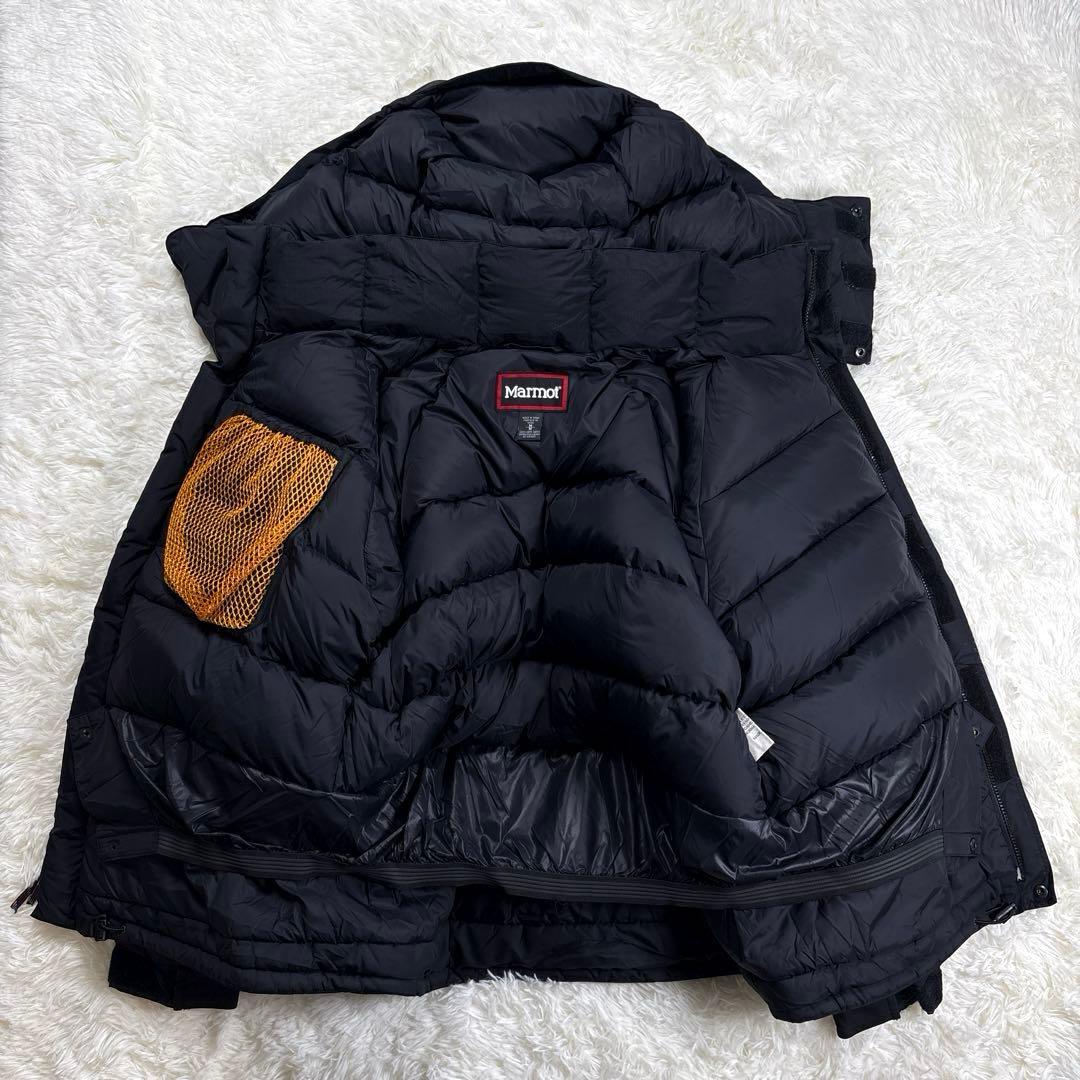 ✨2WAY・GORE‑TEX✨マーモット　ダウンジャケット　ビッグサイズ　黒　M