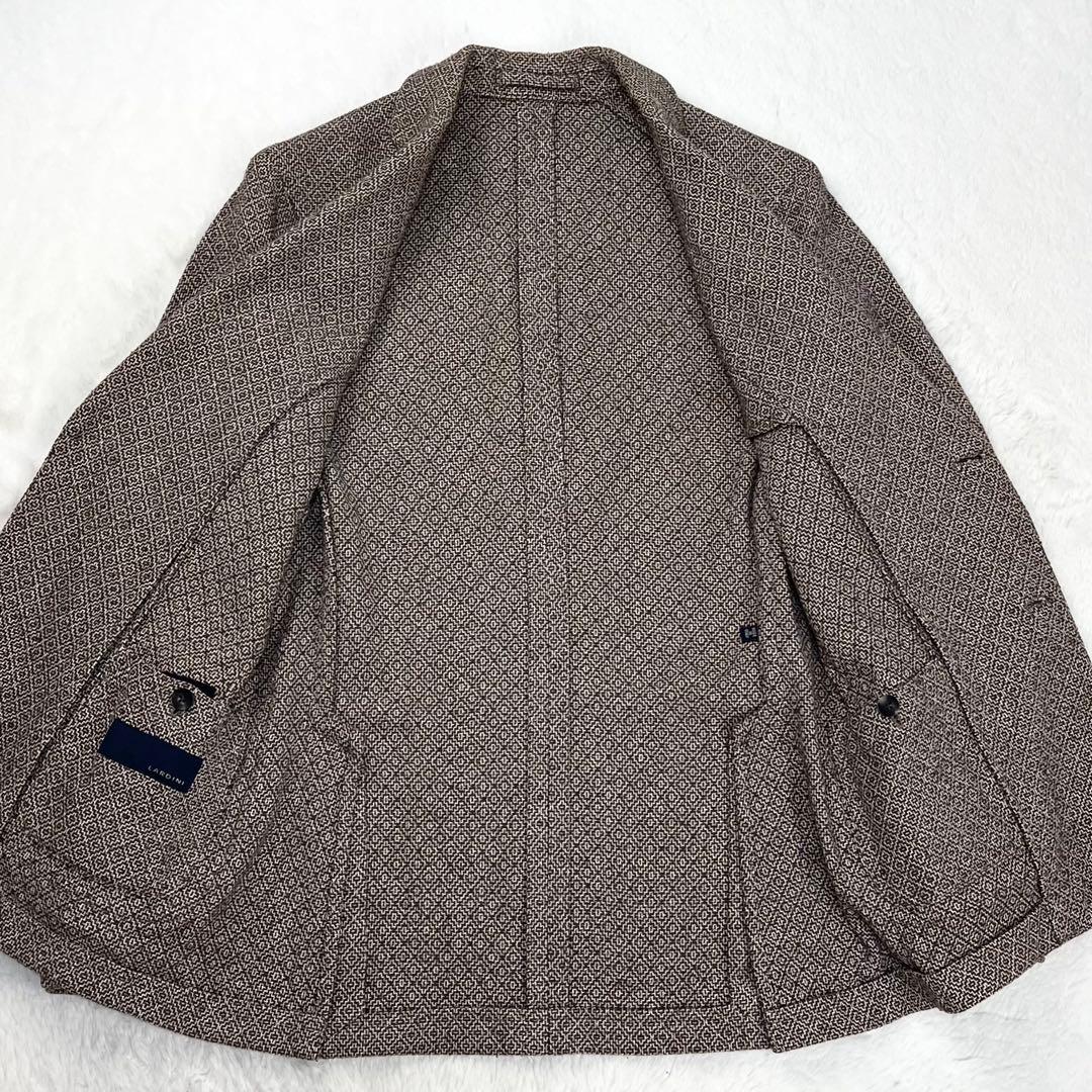 極上シルク混 LARDINI ノルディック ブートニエール アンコンジャケット