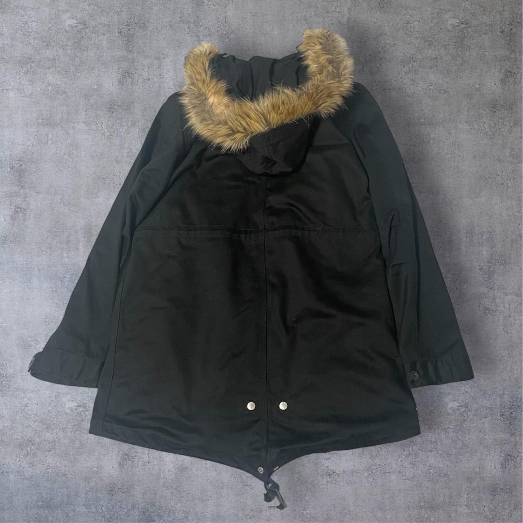 FRED PERRY フレッドペリー モッズコート ライナー付 ブラック S