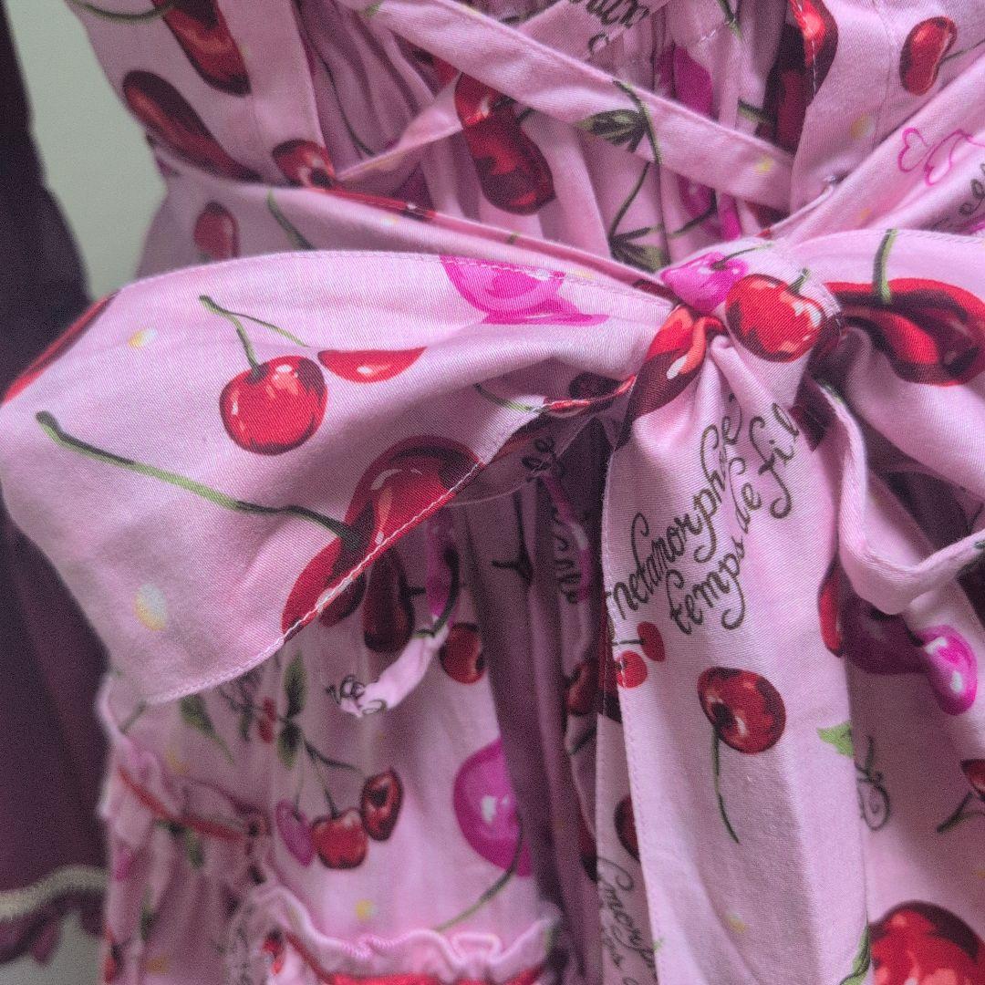 チェリー柄ロリータ服 5点セット　メタモルフォーゼ