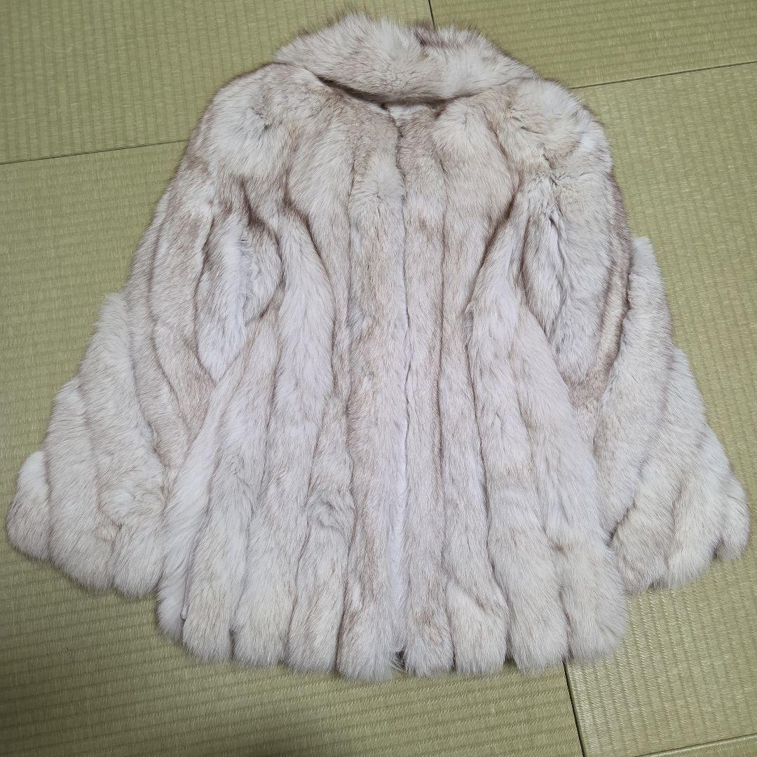 SAGA FOX 銀サガ フォックス ショールカラー ファーコート 肉厚