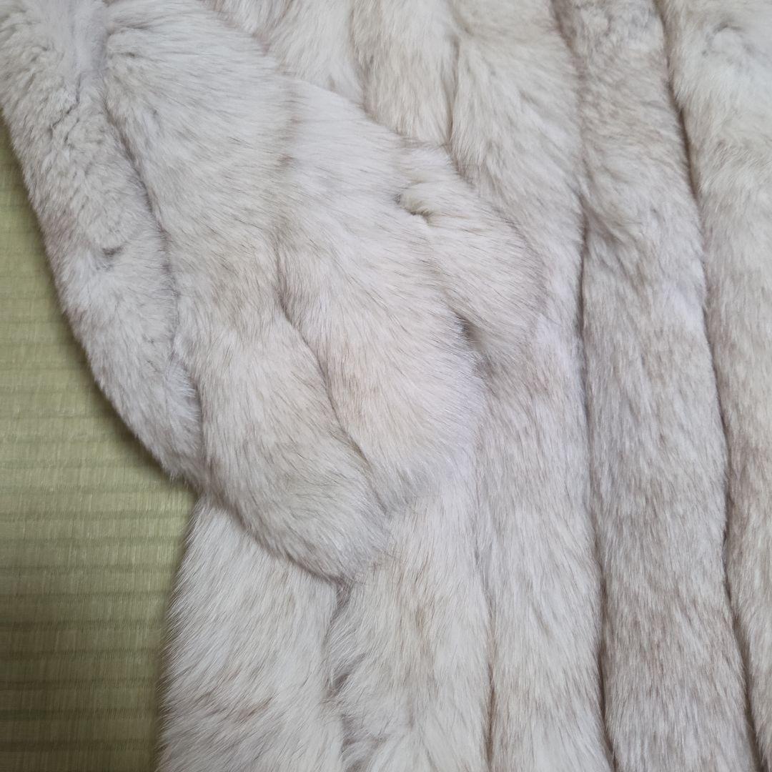 SAGA FOX 銀サガ フォックス ショールカラー ファーコート 肉厚