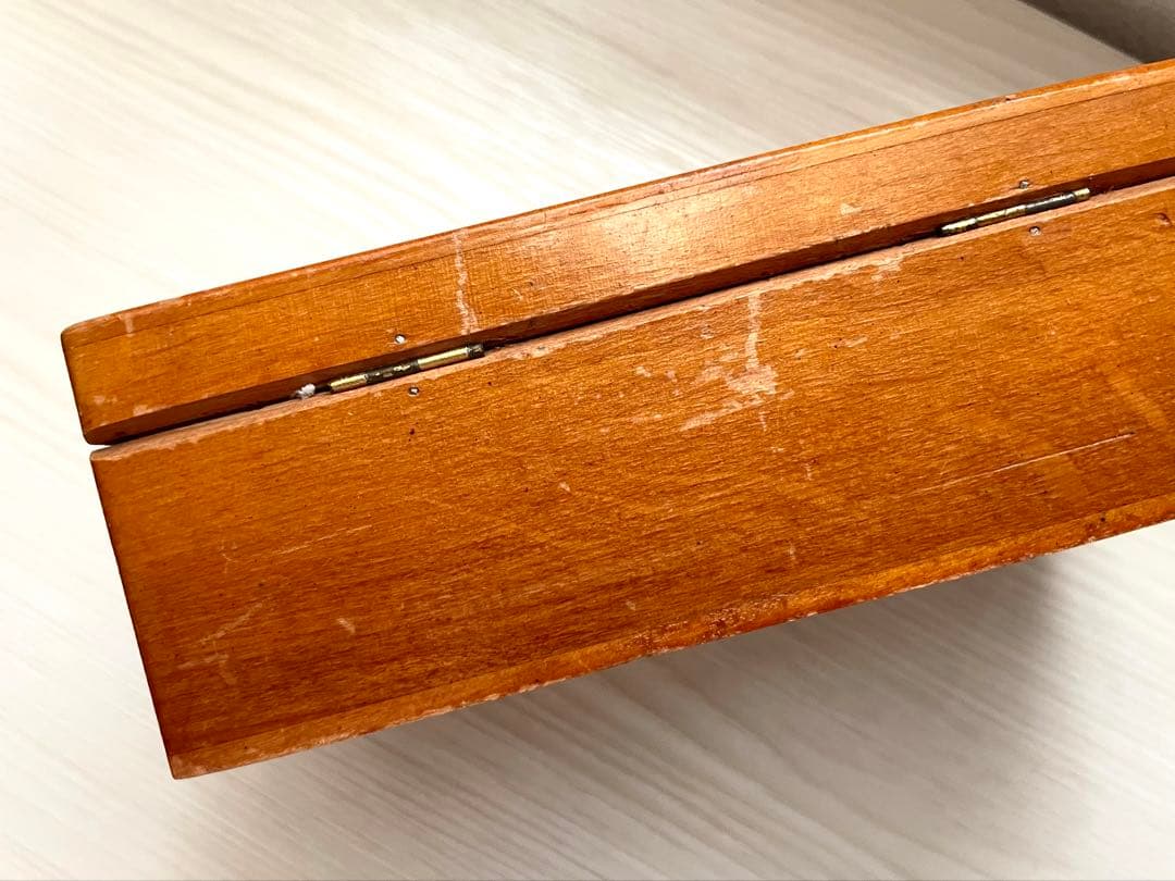 フランス　アンティーク　木箱　BON MARCHE 手芸　ボックス　小物入れ