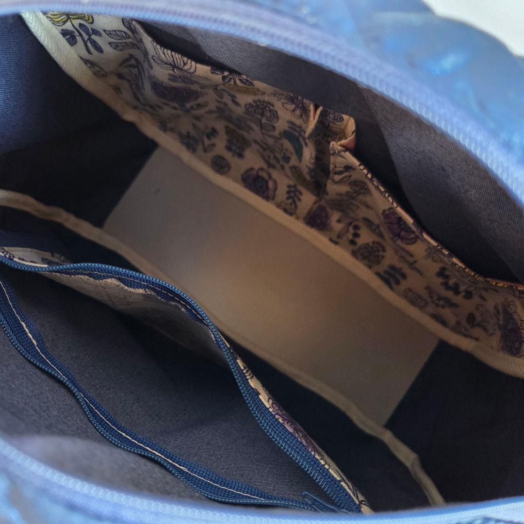 JUNE様　丸型ボストンバッグ(L)　ハートキルティング　ハンドメイド