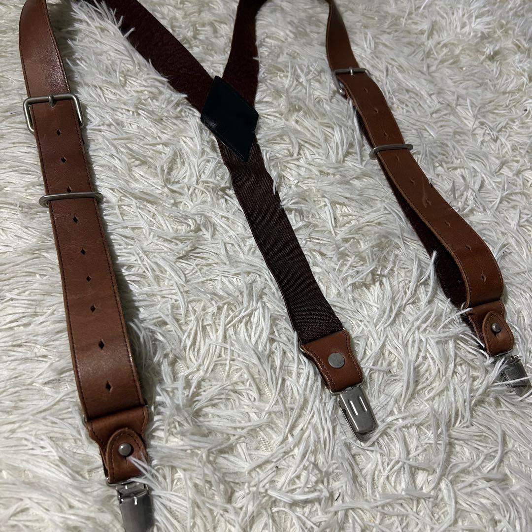 90s ARCHIVE JEAN PAUL GAULTIER レザーサスペンダー