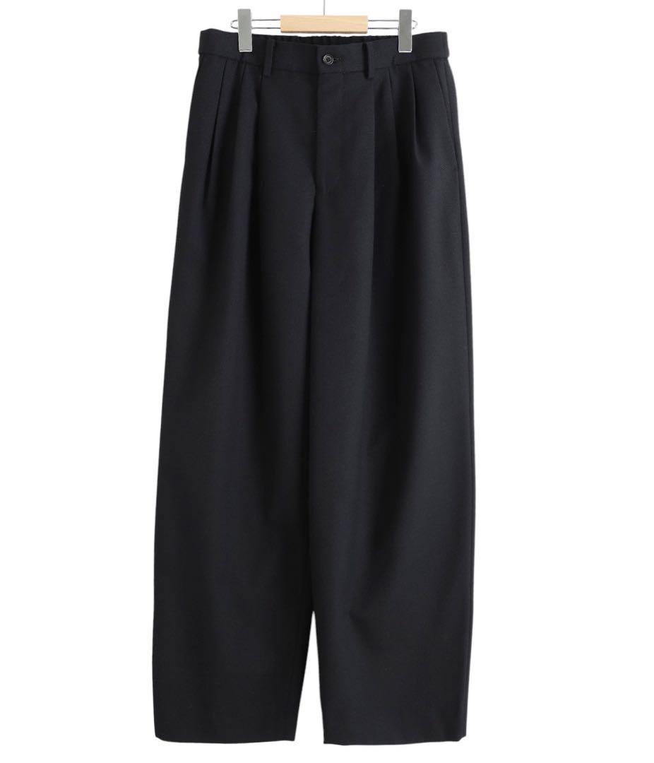 パンツ markaware TRIPLE PLEATED WIDE TROUSERS