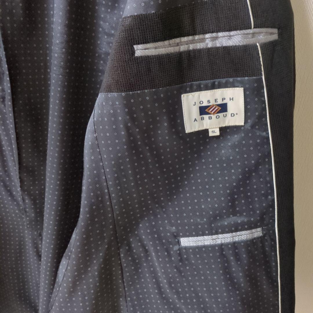 【稀少サイズ5L】ジョセフアブード　オパールサンドべロア ジャケットブラック