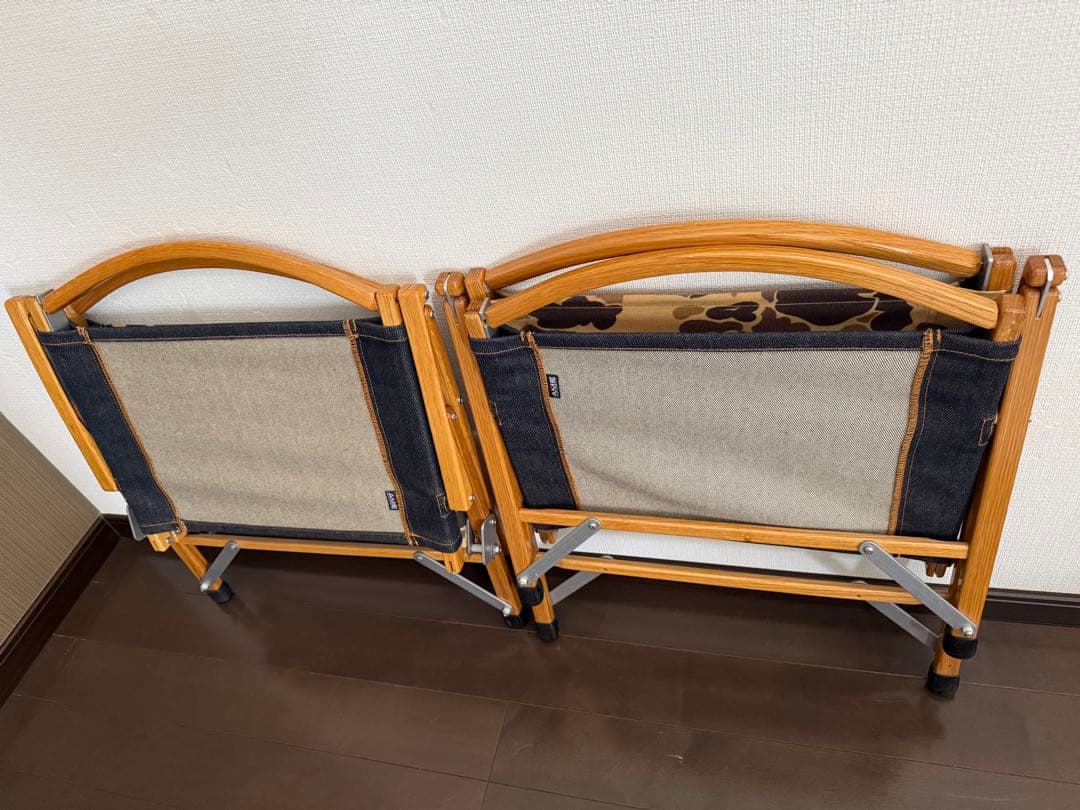 カーミットチェア② 2脚セット　生地張替え済　美品