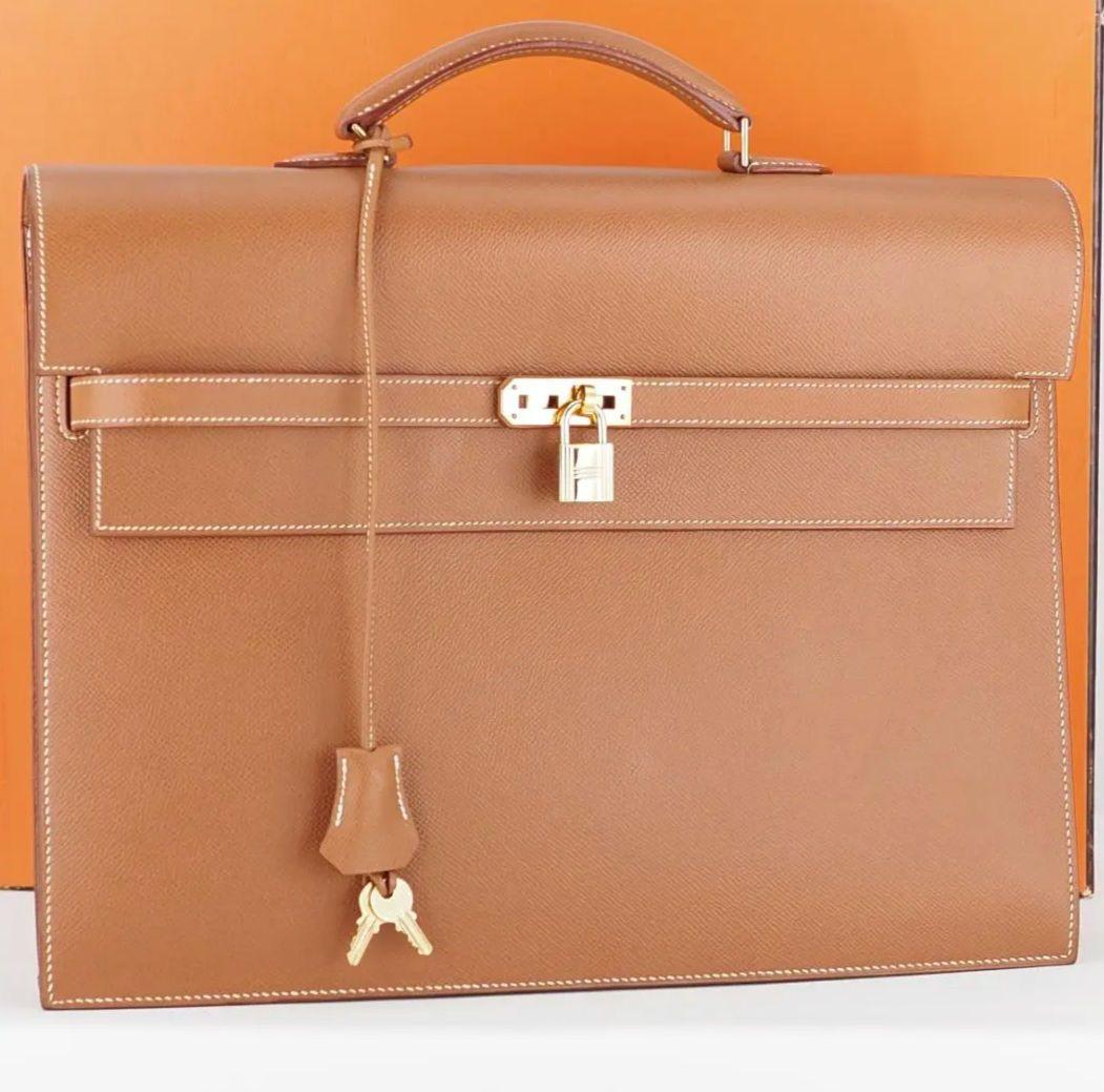 【セール】【極美品】HERMES　エルメス　ケリーデペッシュ 38 ゴールド