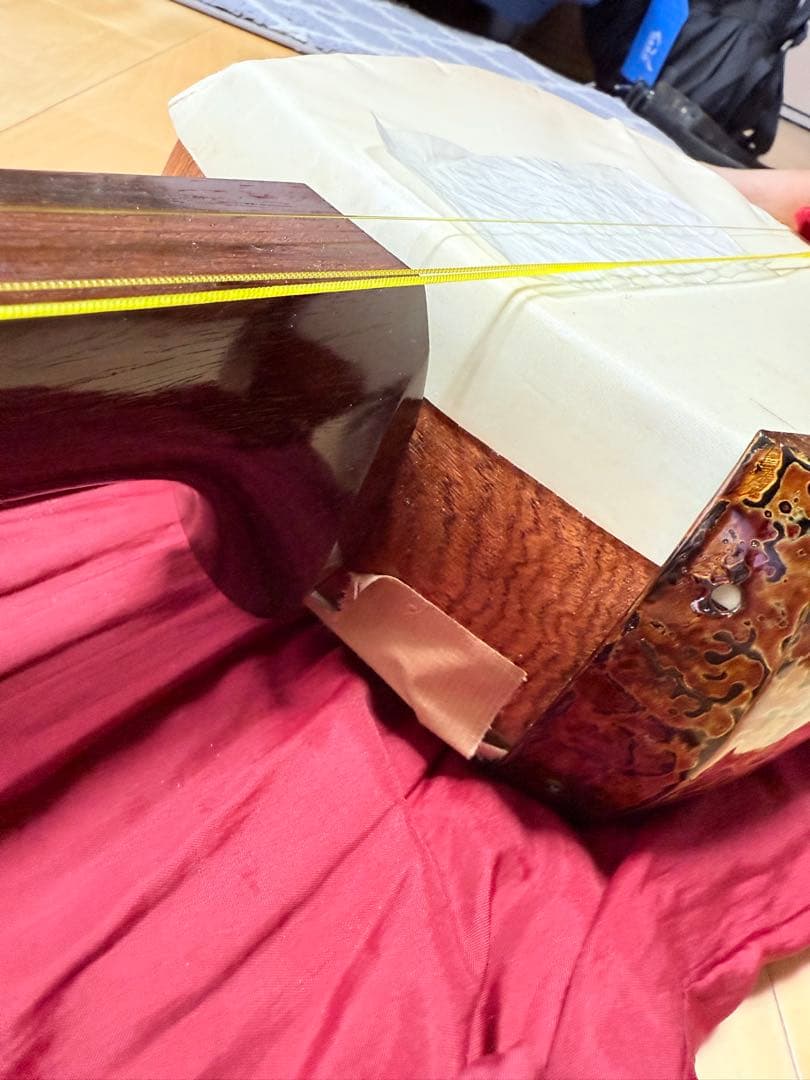 津軽三味線 太棹 三つ折れ 中古品