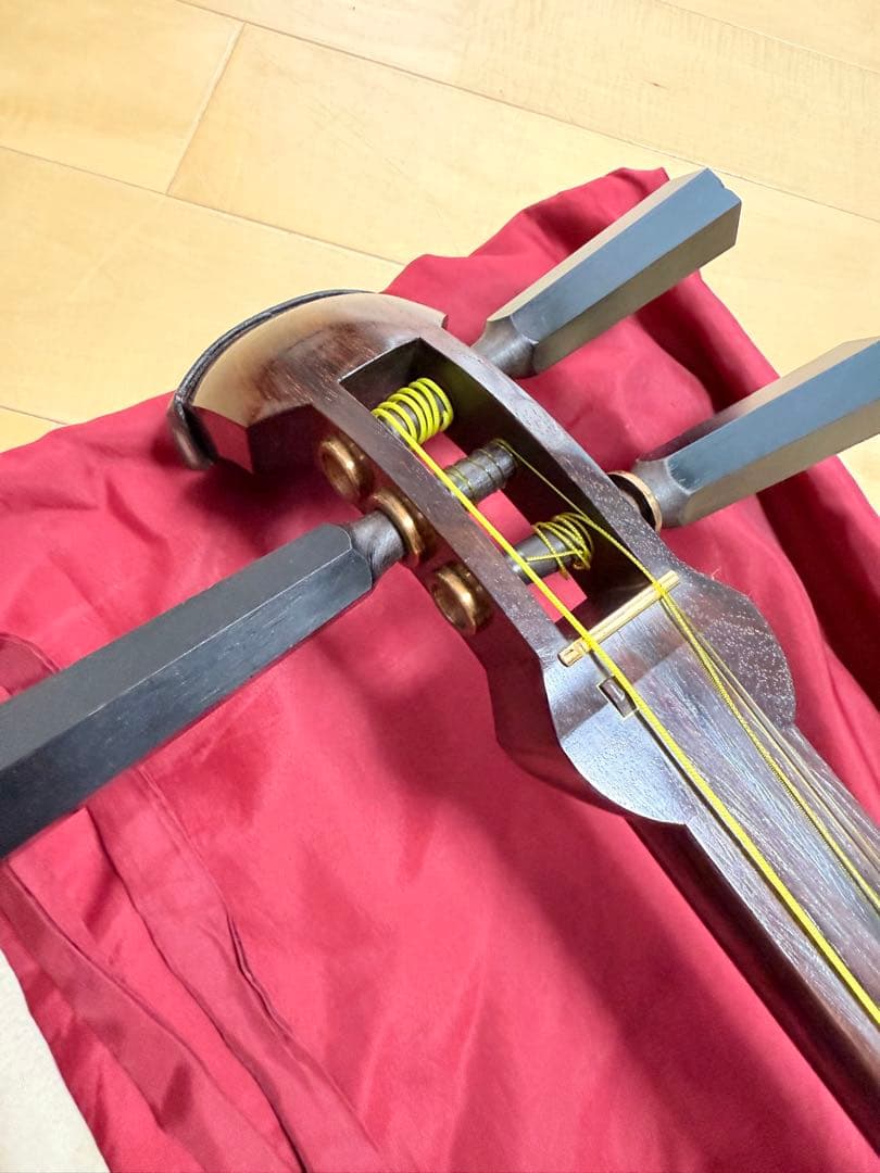 津軽三味線 太棹 三つ折れ 中古品