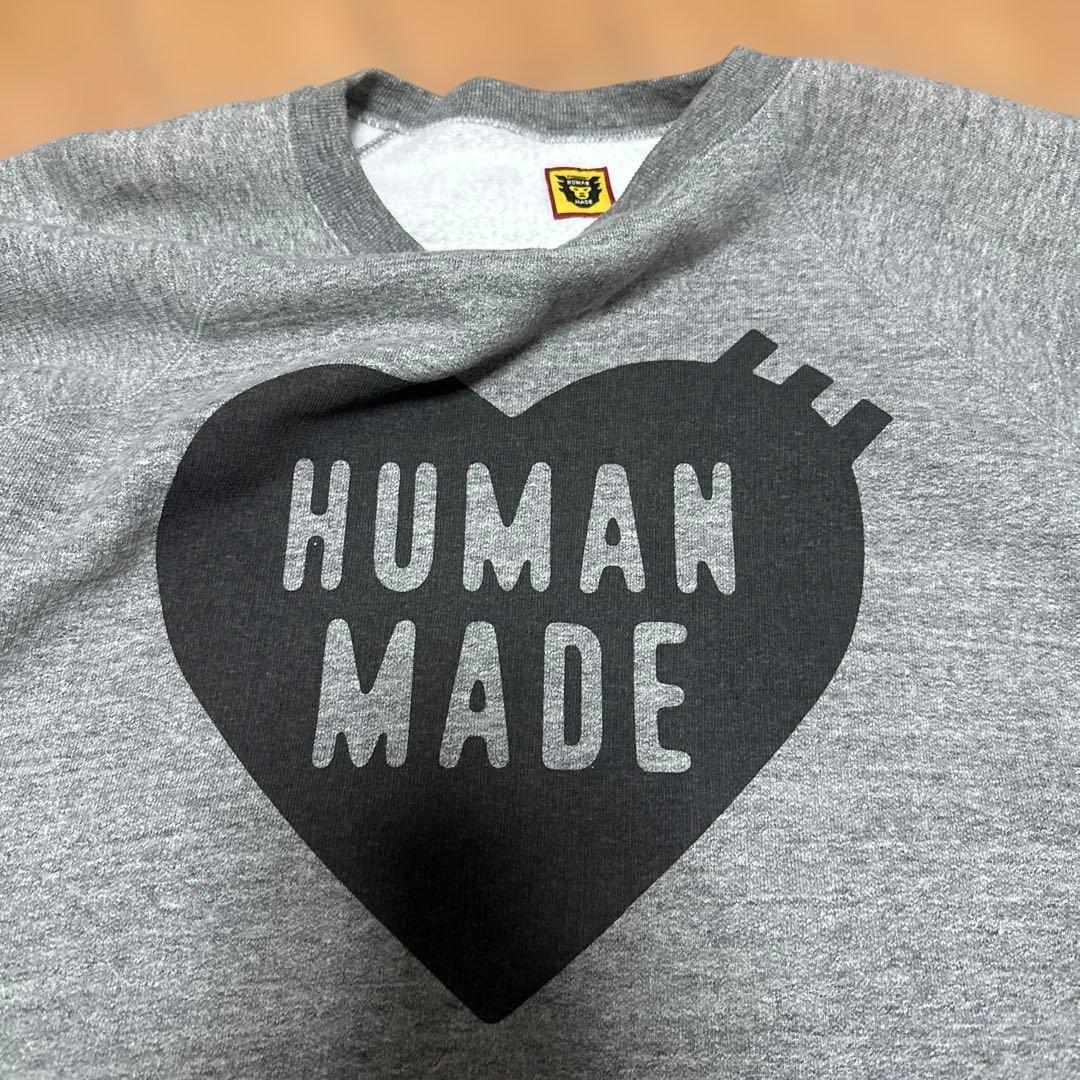 HUMAN MADE ヒューマンメイド ハートロゴ グレー スウェットXL