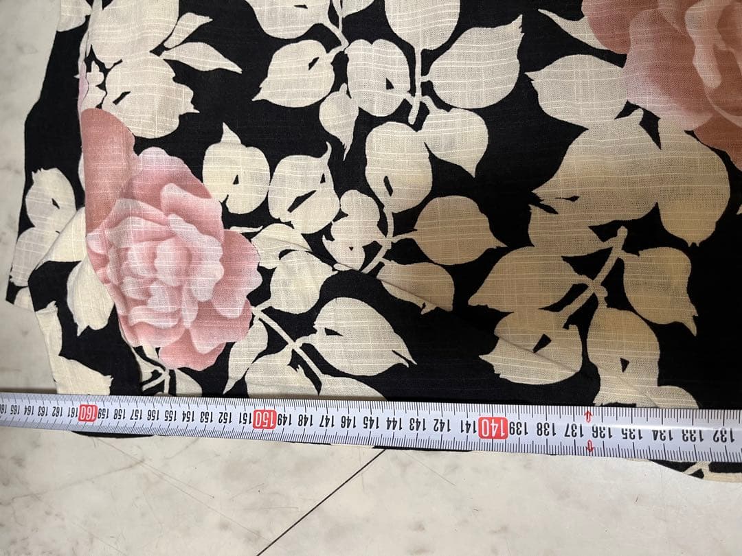 夢工房　浴衣セット　4点セット　浴衣　薔薇柄　夢工房