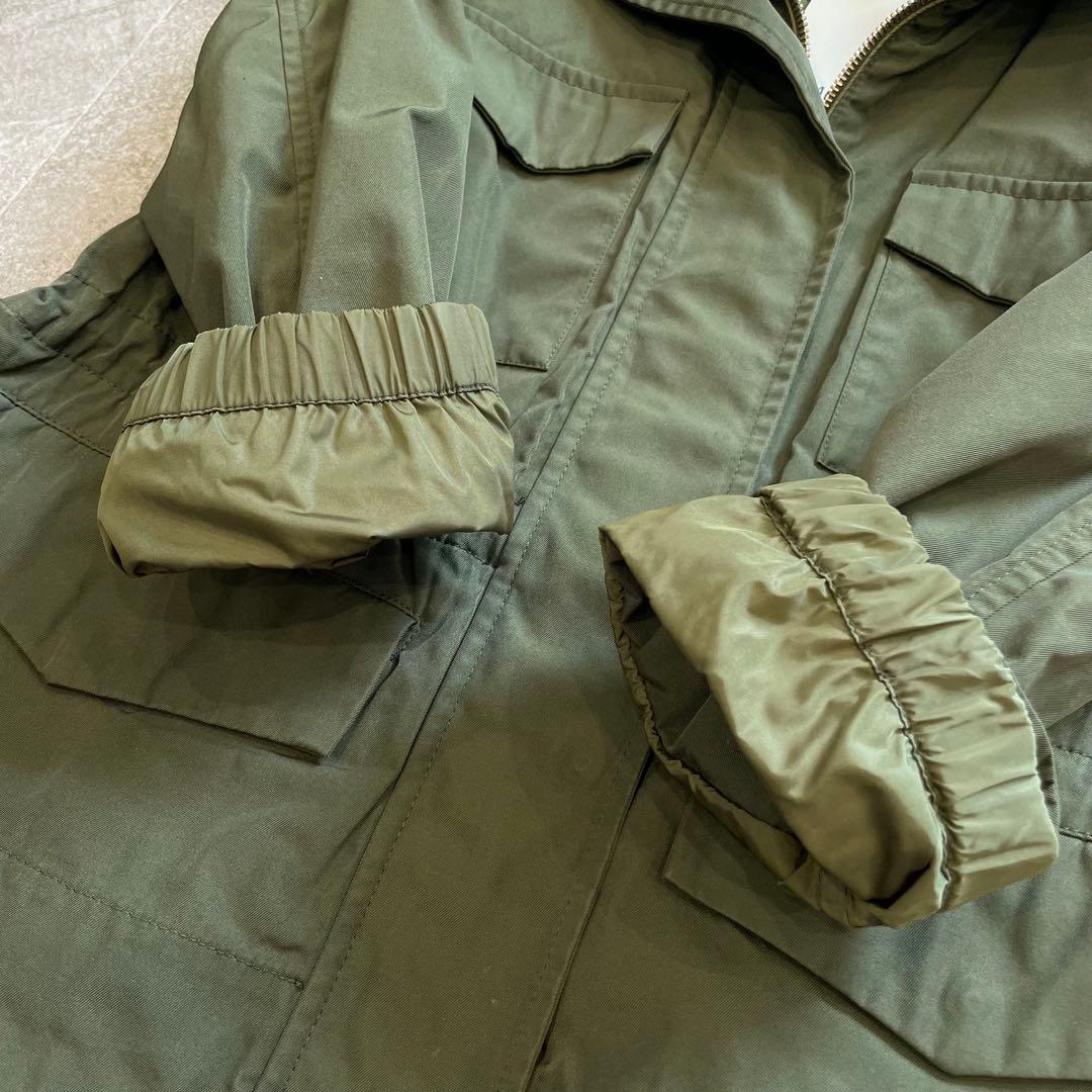 鑑定済・美品★モンクレール　PAQUERETTE モッズパーカー　カーキ　1