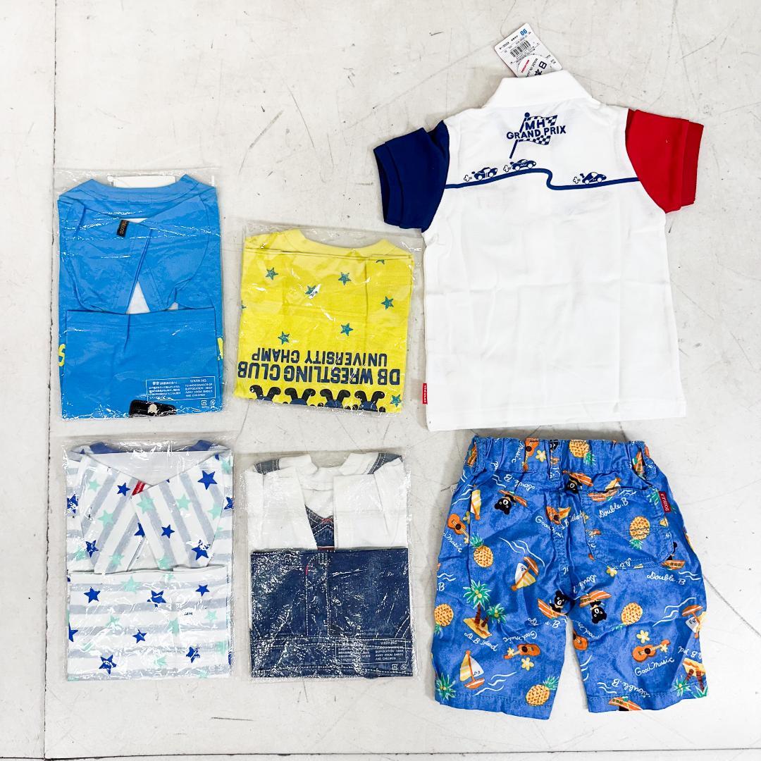 な*ん様 K9113 ミキハウス ダブルビー 半袖Tシャツ パンツ 6枚セット