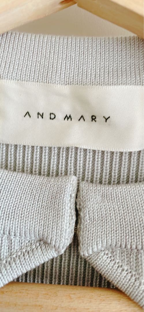 アンドマリーAlicia ribbon knit topリブタンクトップ