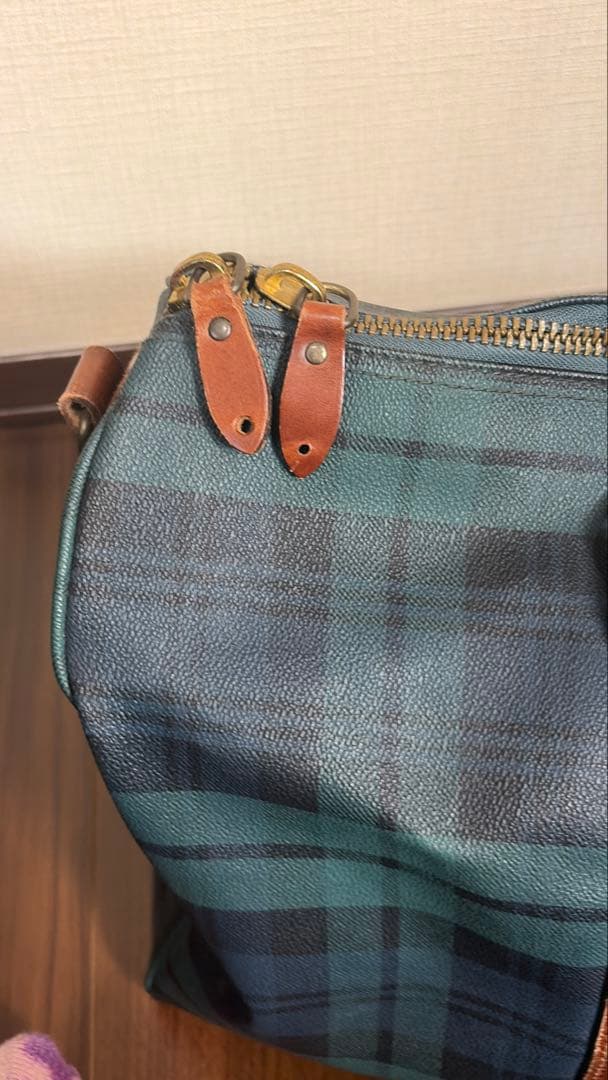 ラルフローレン ブラックウォッチ柄　ボストンバック　ポーチ　セット