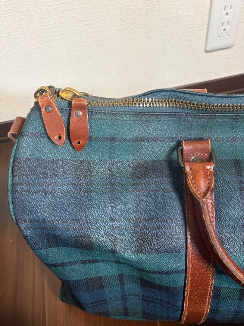 ラルフローレン ブラックウォッチ柄　ボストンバック　ポーチ　セット