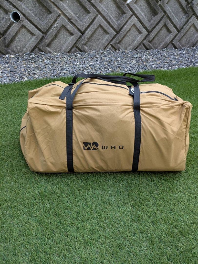 【トヨ】WAQ テント ベージュ 収納バッグ付き