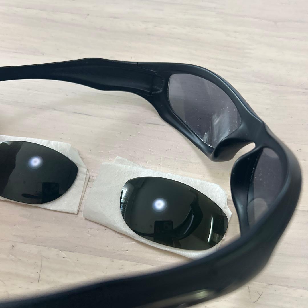 Oakley サングラス ブラックフレーム 交換用レンズ付きモンスタードック