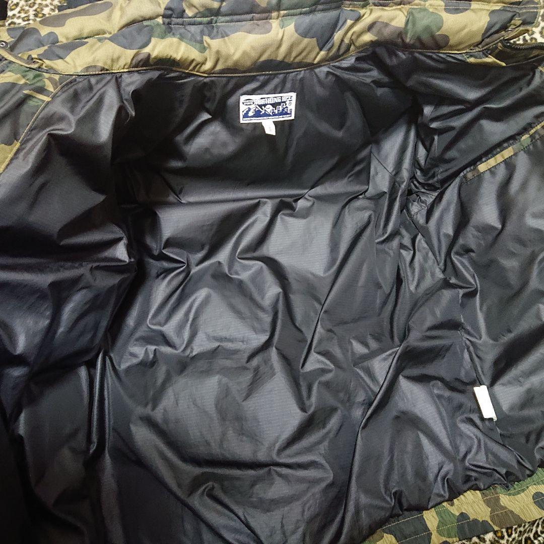 アベイシングエイプ ダウンジャケット カモフラ迷彩 S