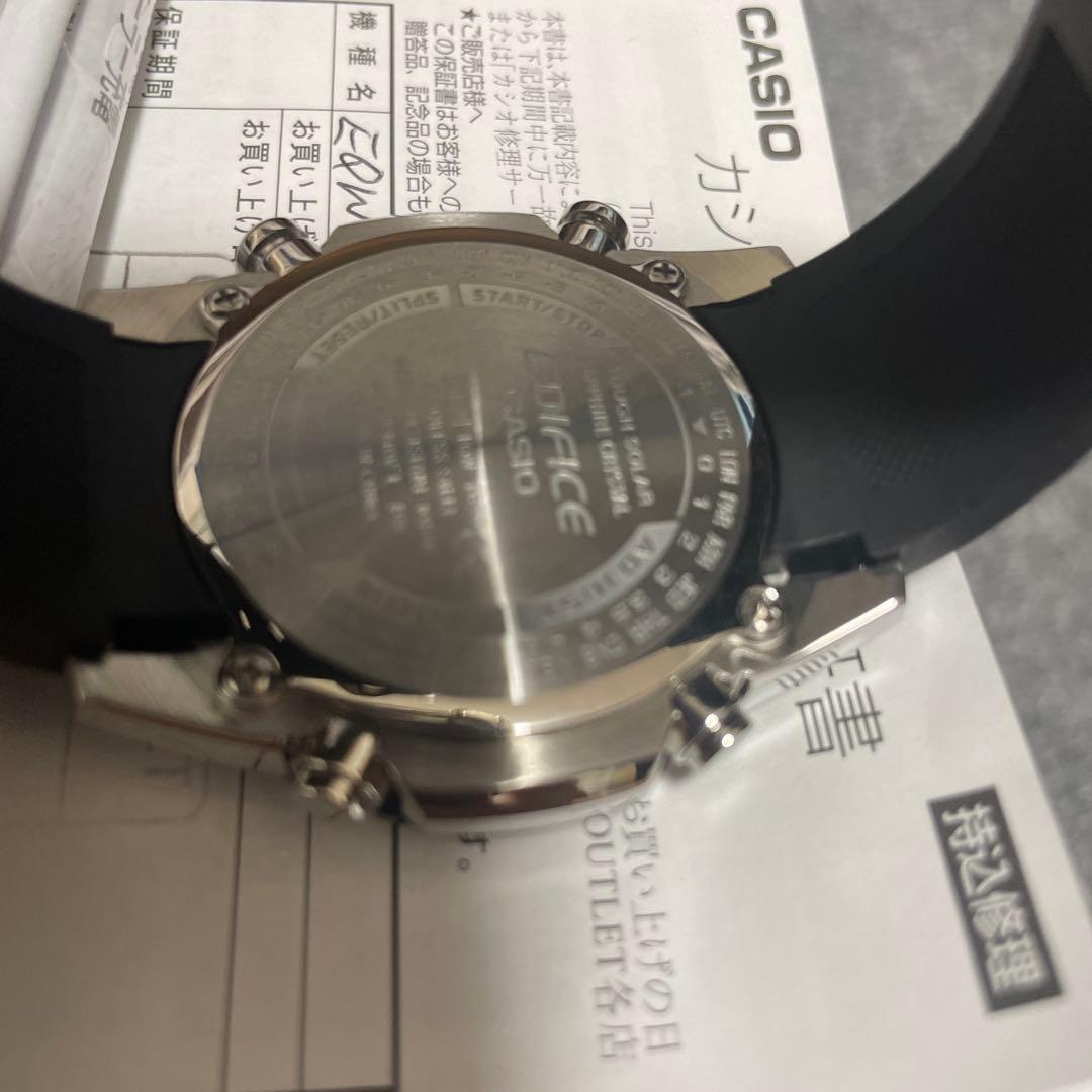 展示品・定価5万 カシオ　エディフィス　クロノグラフ　EQW-T670