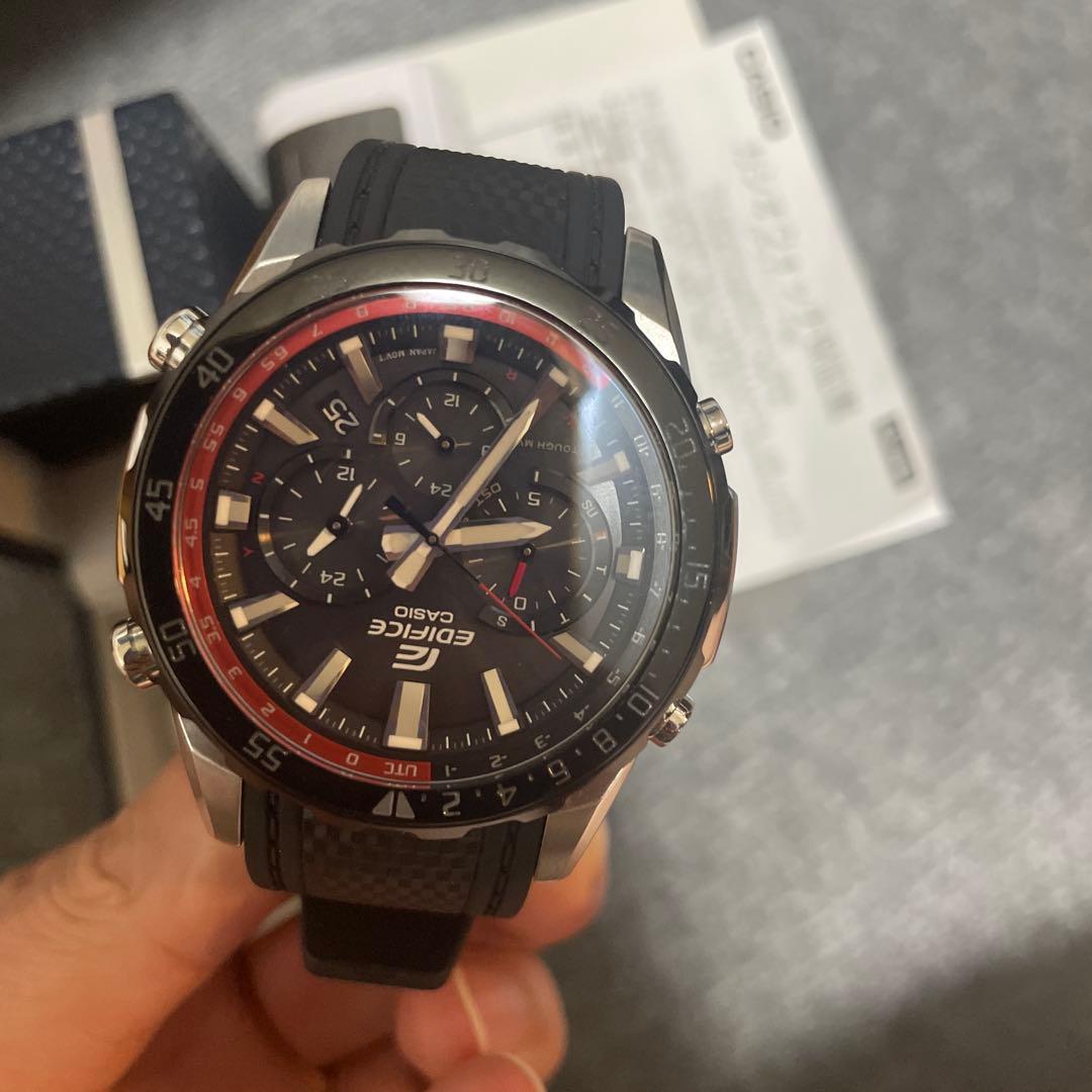 展示品・定価5万 カシオ　エディフィス　クロノグラフ　EQW-T670