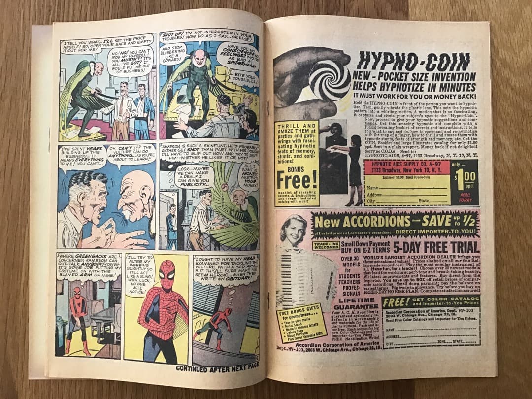 アメージングスパイダーマン #7 アメコミリーフ 1963年出版