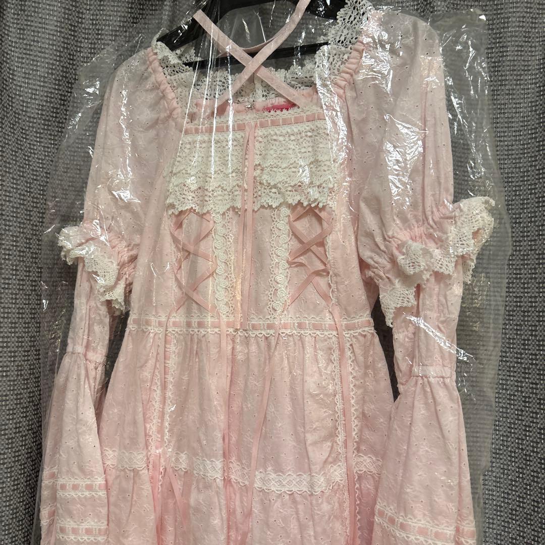 BABY はわせドールワンピース＆ヘッドドレスセット ピンク