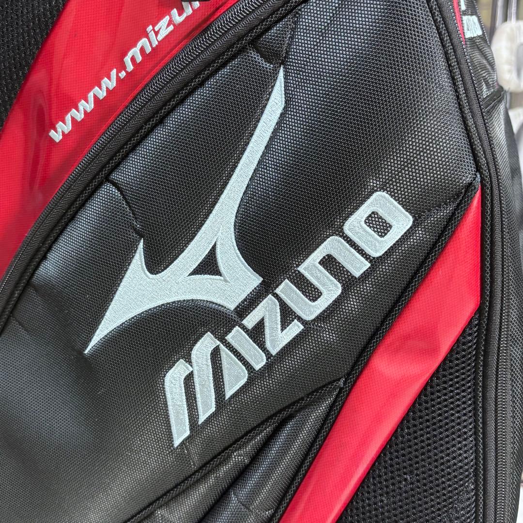 ✨良品✨ Mizuno ミズノスポーツ キャディバッグ 9型 ブラック/ レッド